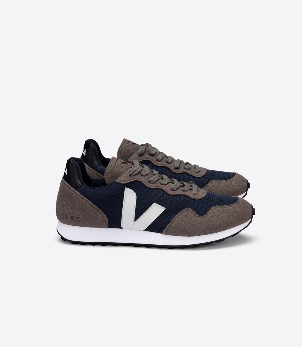 Veja Sneakers Mens - Sdu Rec Alveomesh Nautico - Grey/Black/White - 9058ABIMQ